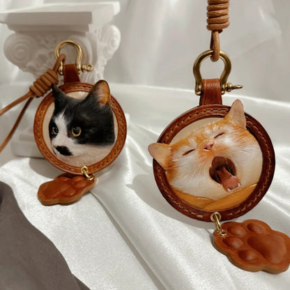 Hand-Carved Pet Portrait Leather Accessories