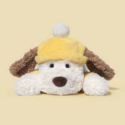 Yellow Hat Curly Puppy